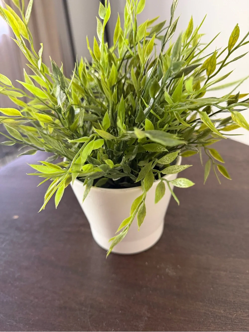 IKEA Faux Greenery in White Planter